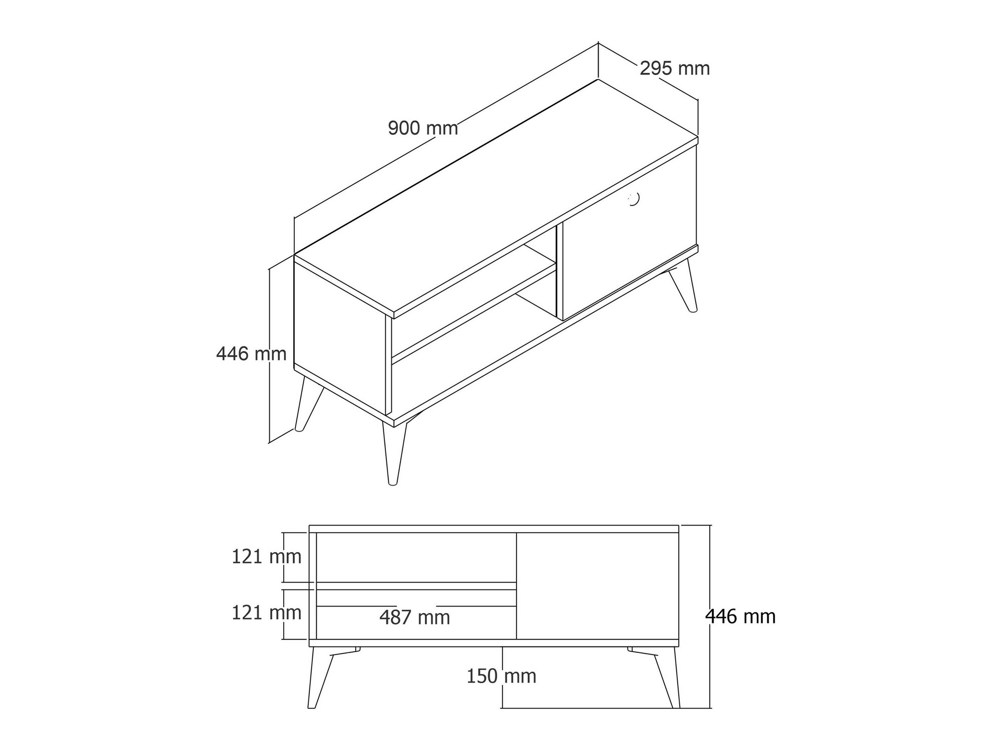 TV-omarica Kailua 969 (Hrast)