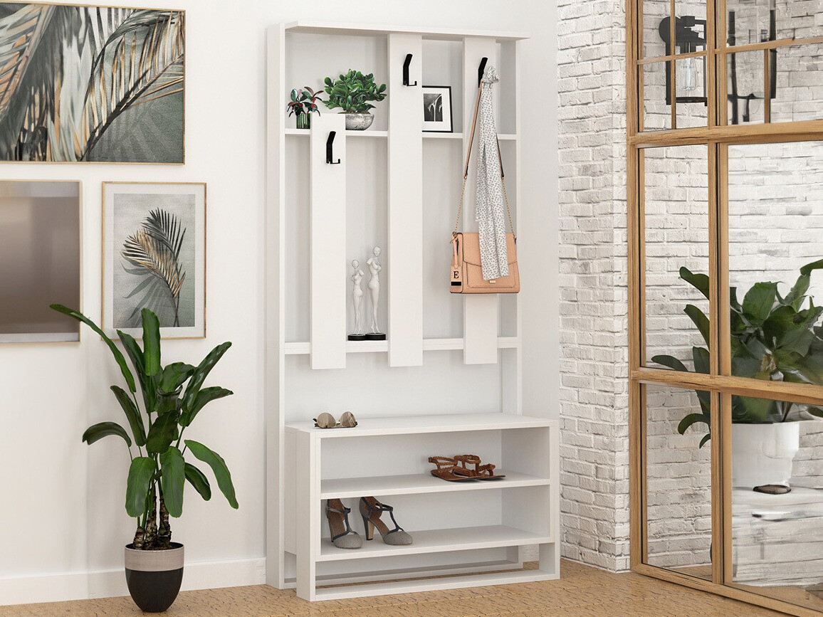 Komplet za predsobo Kailua 537 (Bela)