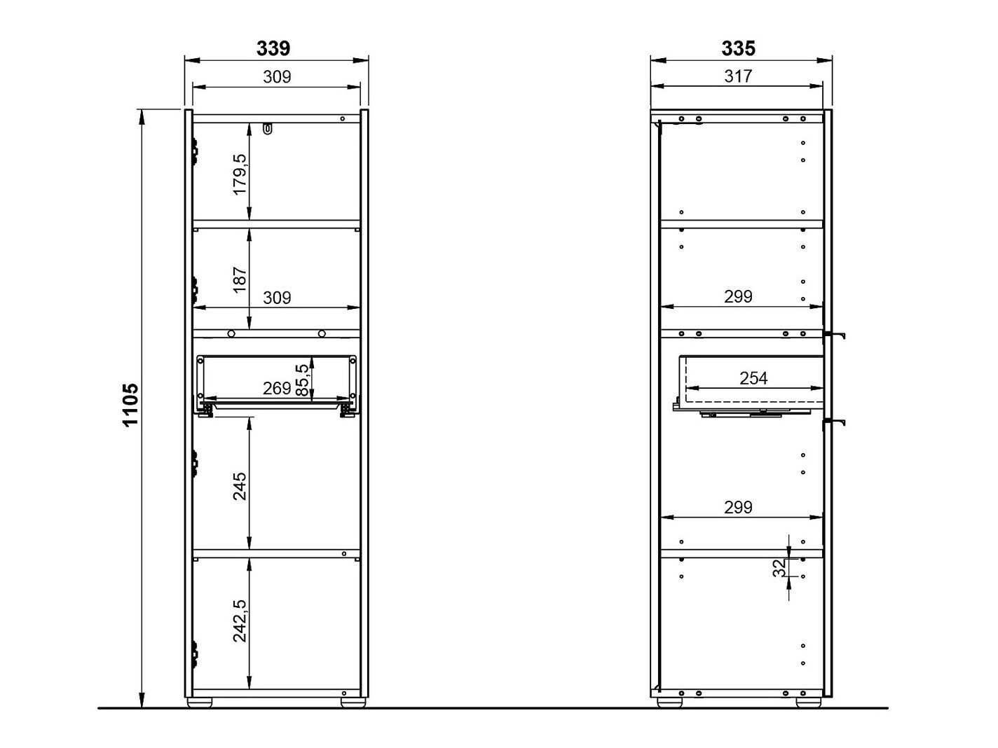 Kopalniški komplet Ventei 106 (Grafit + Navarra hrast)