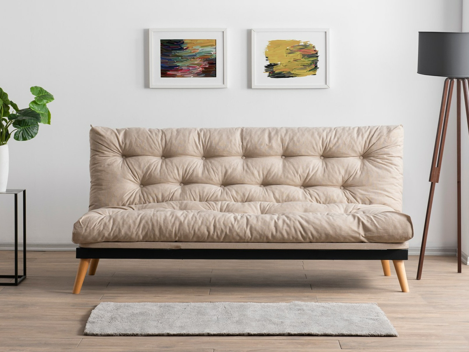 Raztegljiv kavč Altadena 555 (Krema)