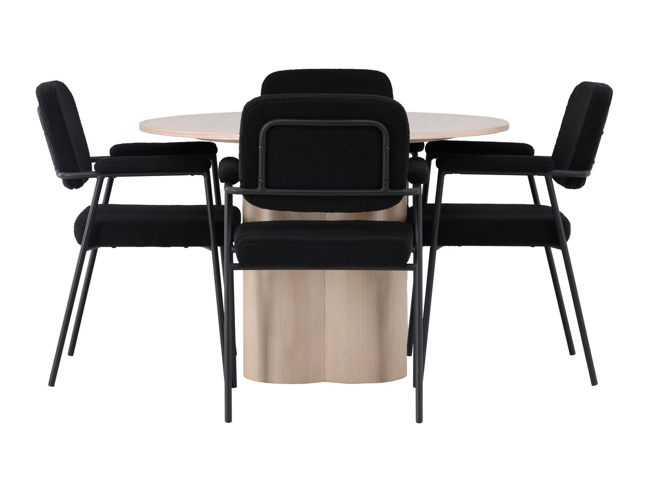 Jedilniški komplet Dallas 4358 (Svetel les)