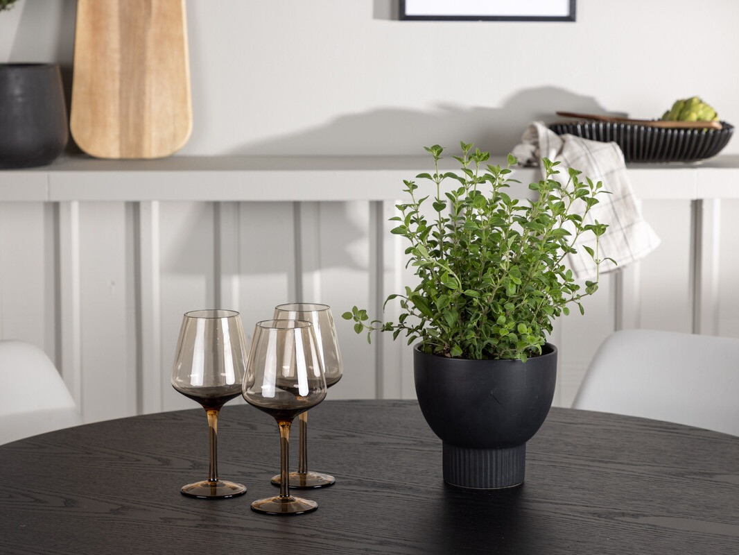 Jedilniški komplet Dallas 4359 (Bela + Črna)