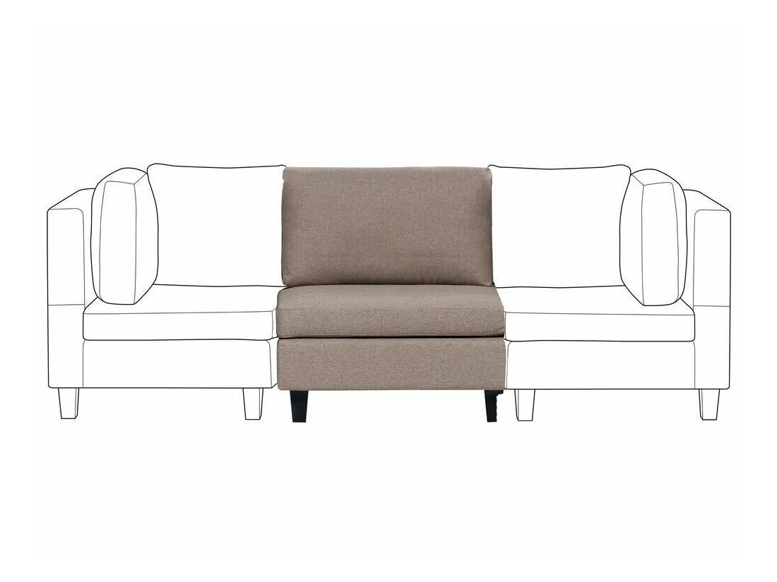 Modularni fotelj Elbmeli 101 (Rjava)