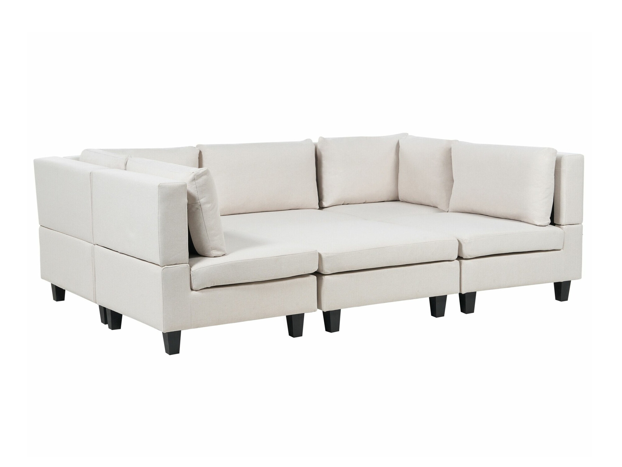 Modularna kotna sedežna garnitura Elbmeli 104 (Bež)