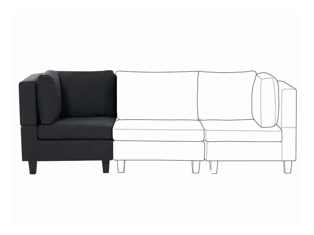 Modularni sedežni element Elbmeli 102 (Črna)