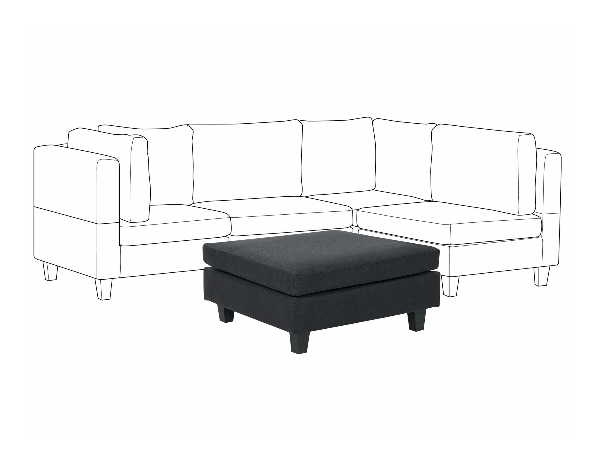 Tabure Elbmeli 103 (Črna)