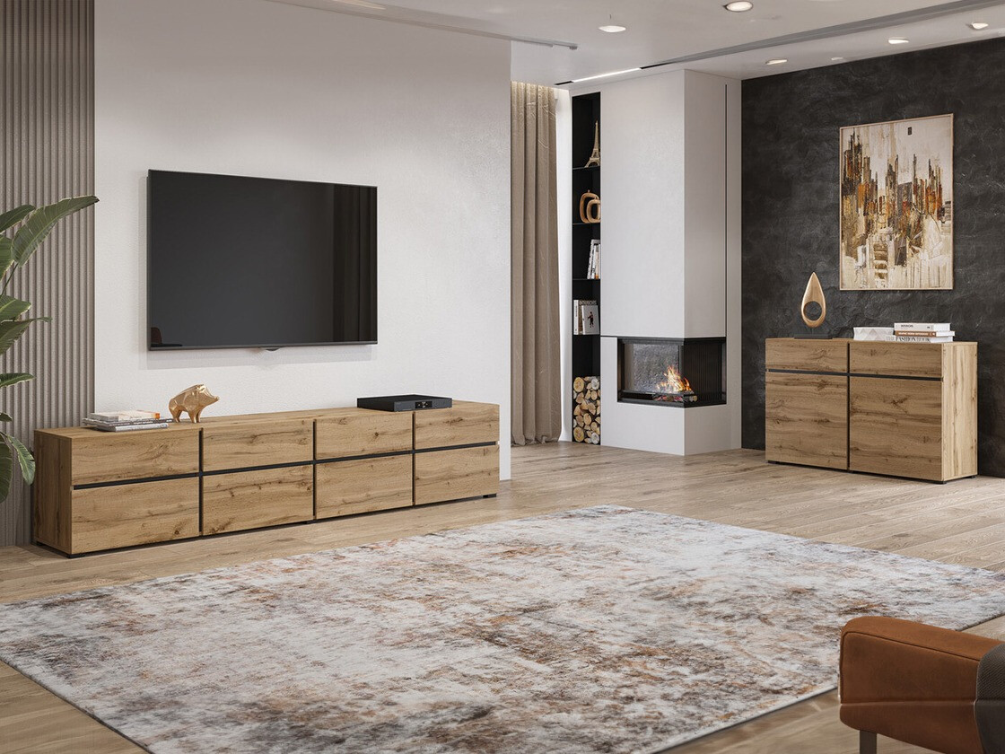 Komplet za dnevno sobo Alfere 107 (Wotan hrast)