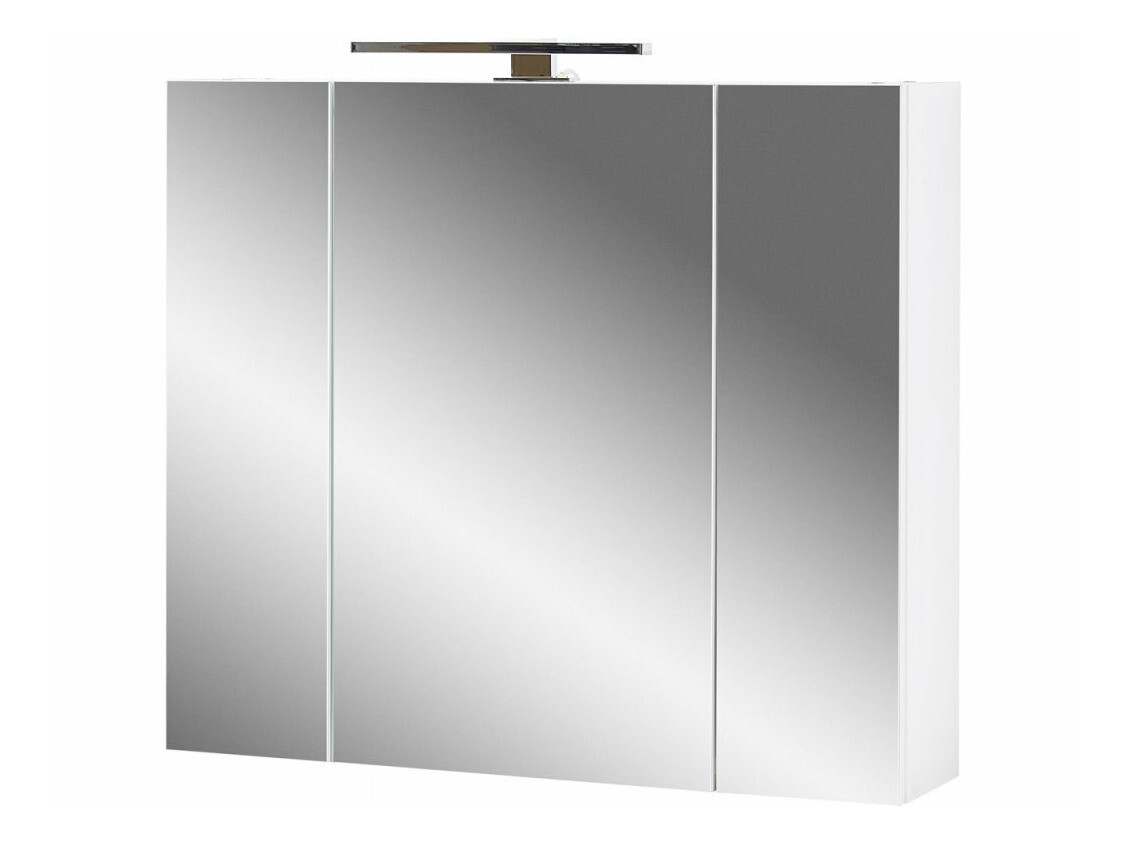 Kopalniška omarica z ogledalom Temeli 101 (Bela)