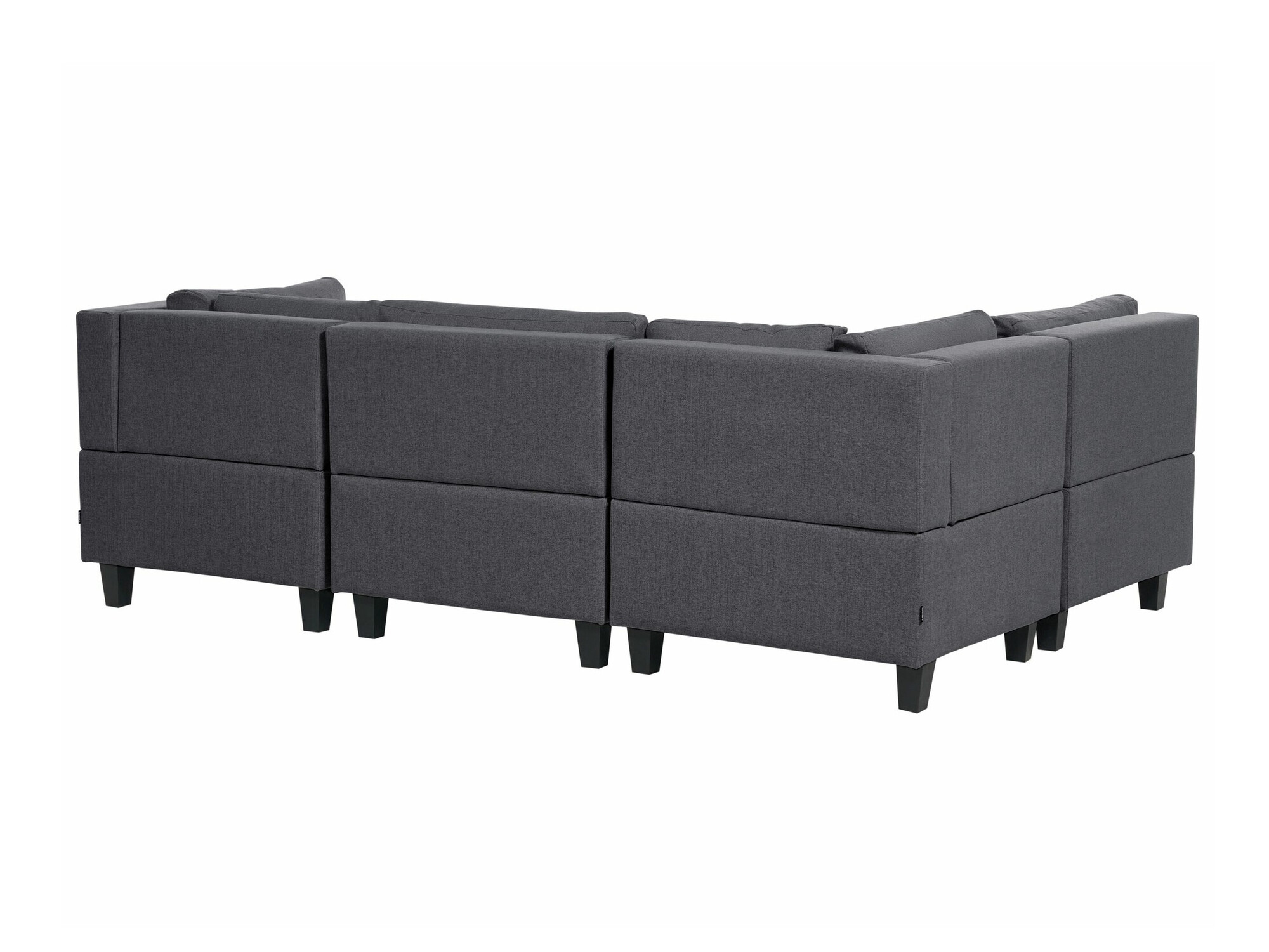 Modularna kotna sedežna garnitura Elbmeli 104 (Temno siva)