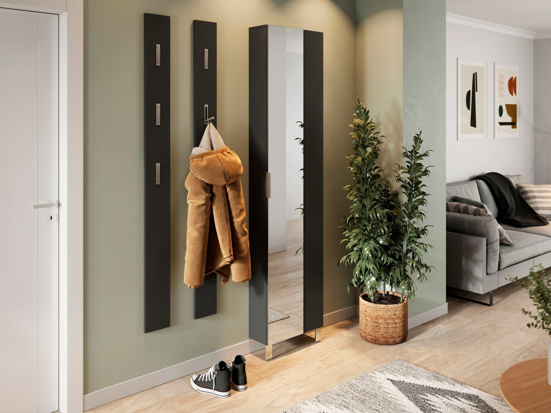 Obešalnik Sacramento 183 (Grafit)