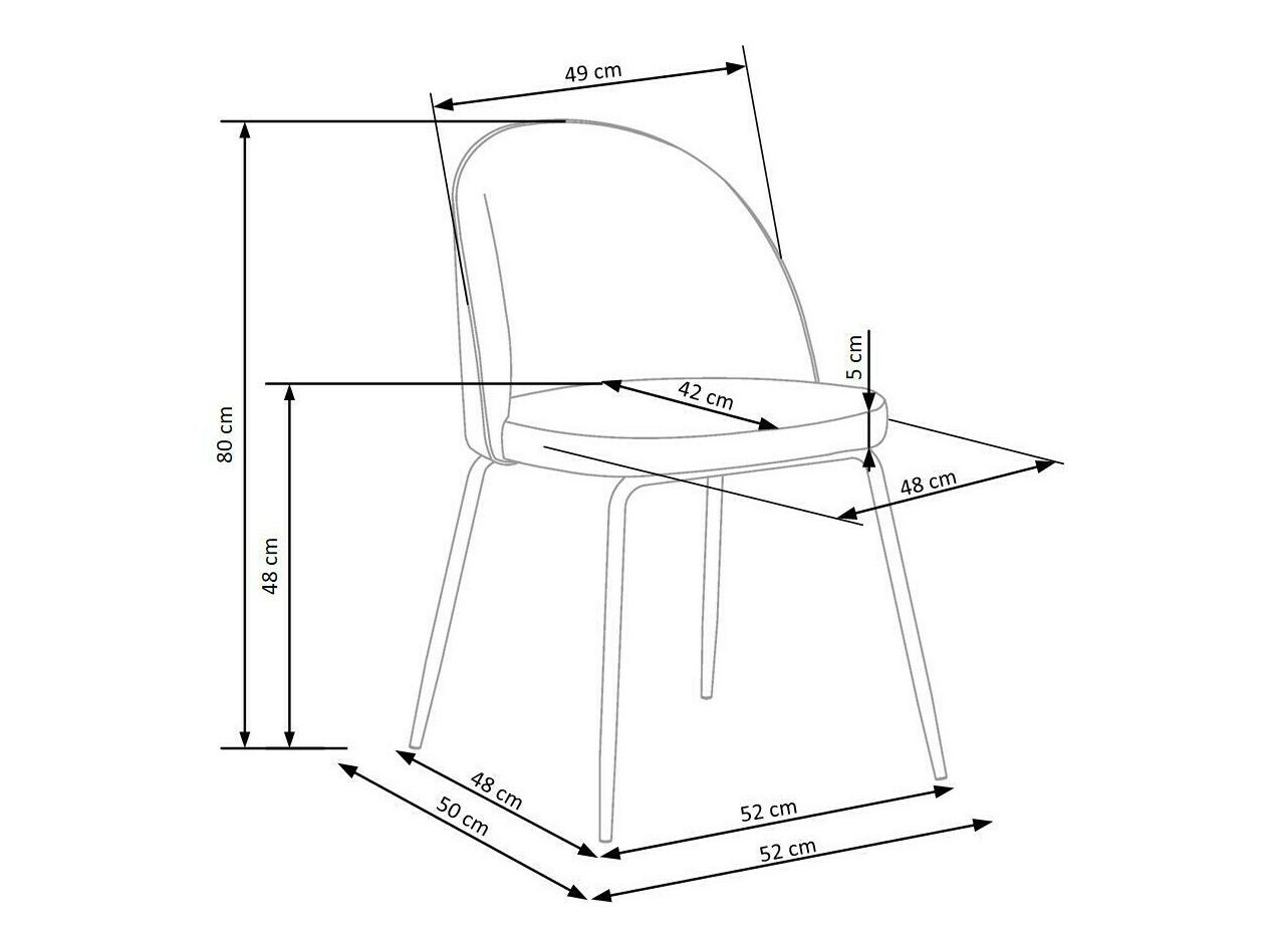 Stol Houston 554 (Temno modra + Črna)