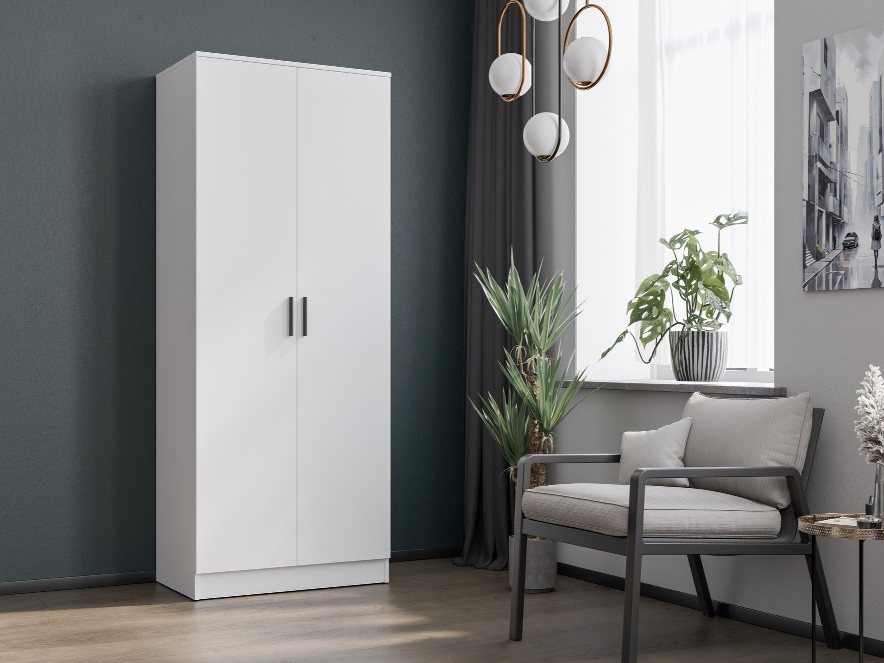 Garderobna omara Orlando 221 (Bela)