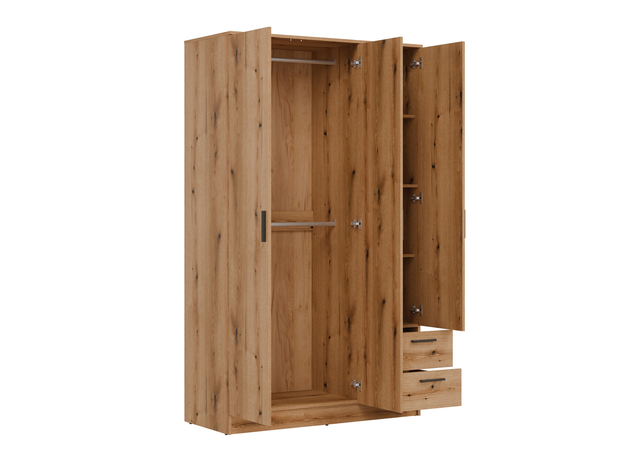 Garderobna omara Orlando 222 (Lahki hrast)