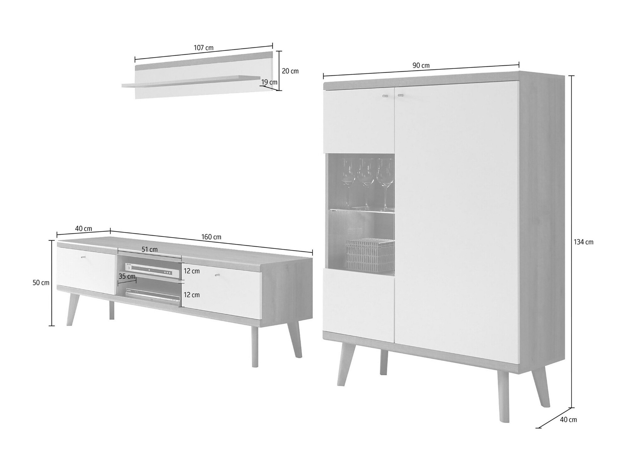 Komplet za dnevno sobo Elbfiou 115