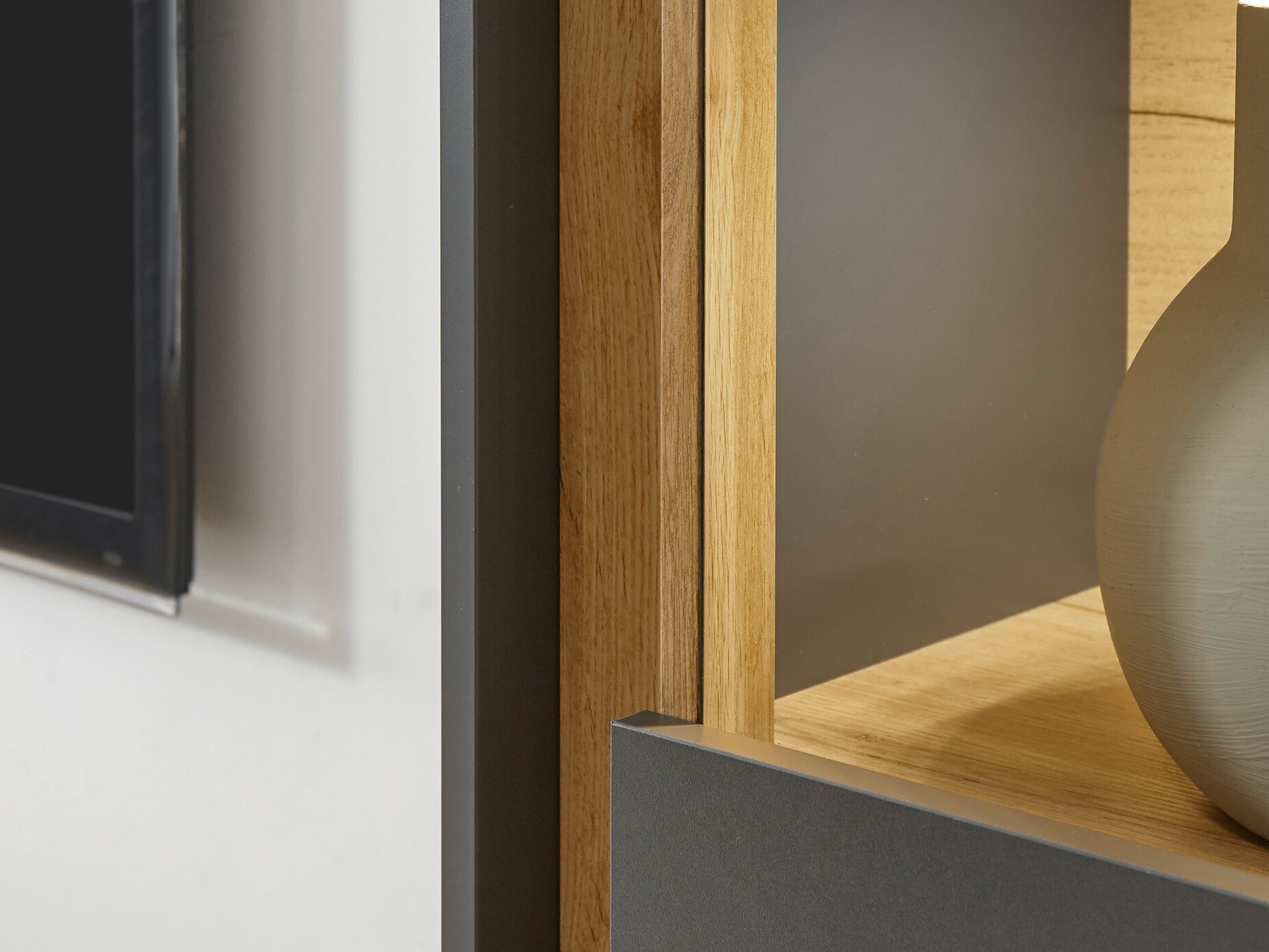 Regal Elbsori 100 (Antracit + Wotan hrast)