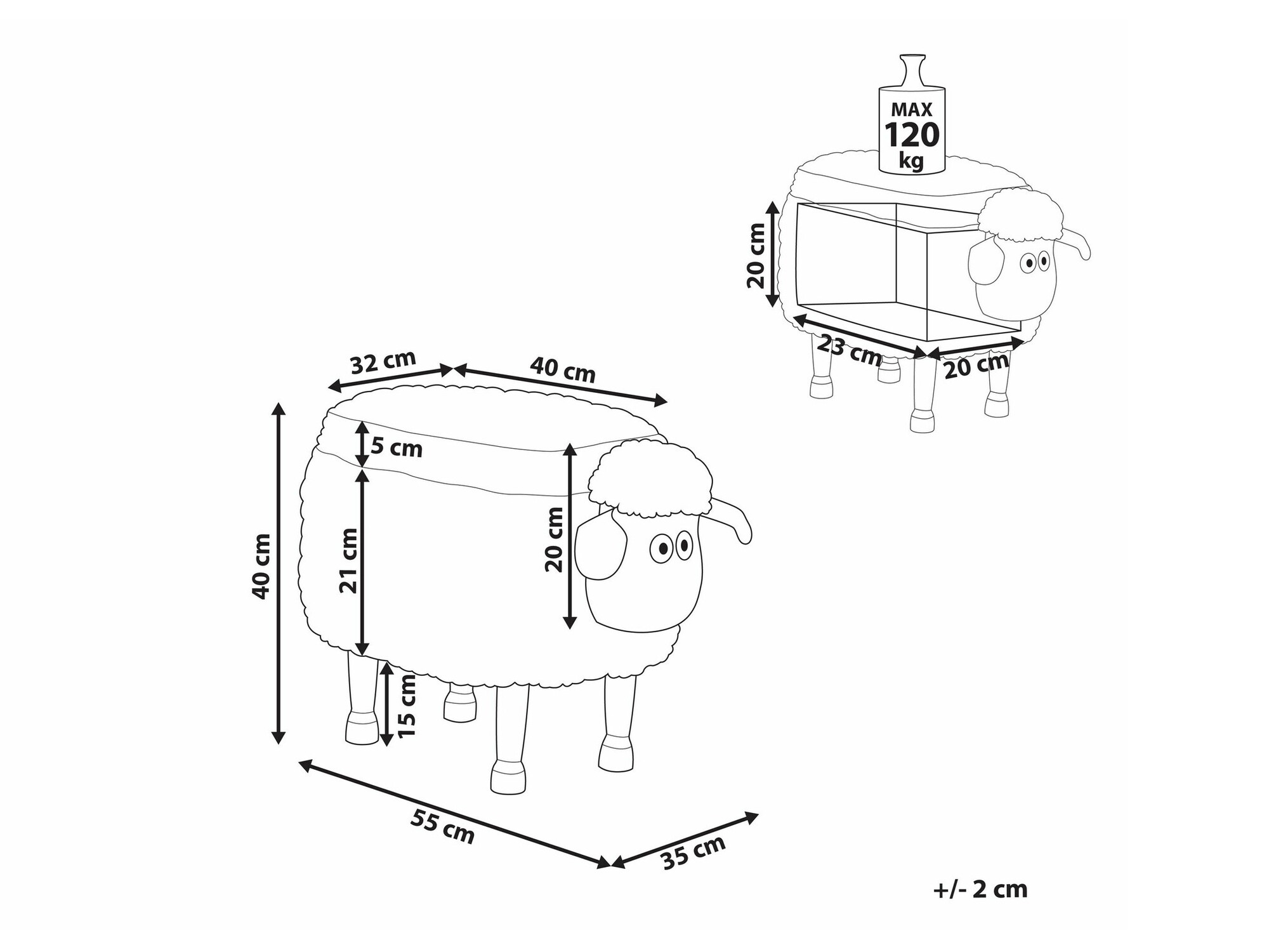 Tabure Berwyn 1792 (Roza)