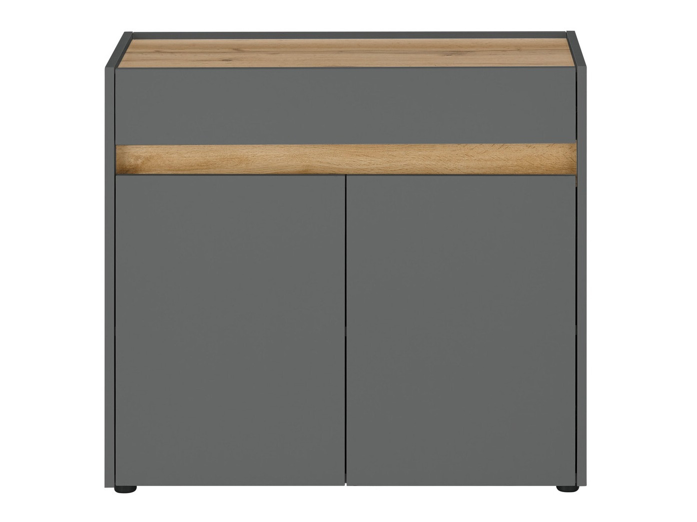 Komoda Elbsori 110 (Antracit + Wotan hrast)