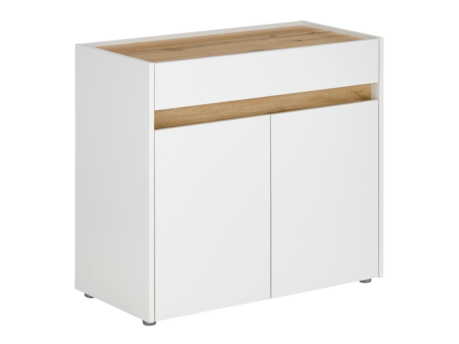 Komoda Elbsori 110 (Bela + Wotan hrast)