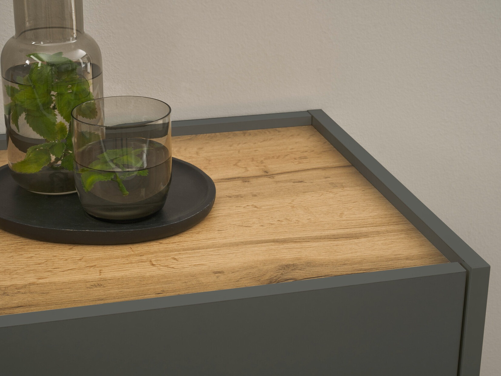 Pisalna miza Elbsori 107 (Antracit + Wotan hrast)