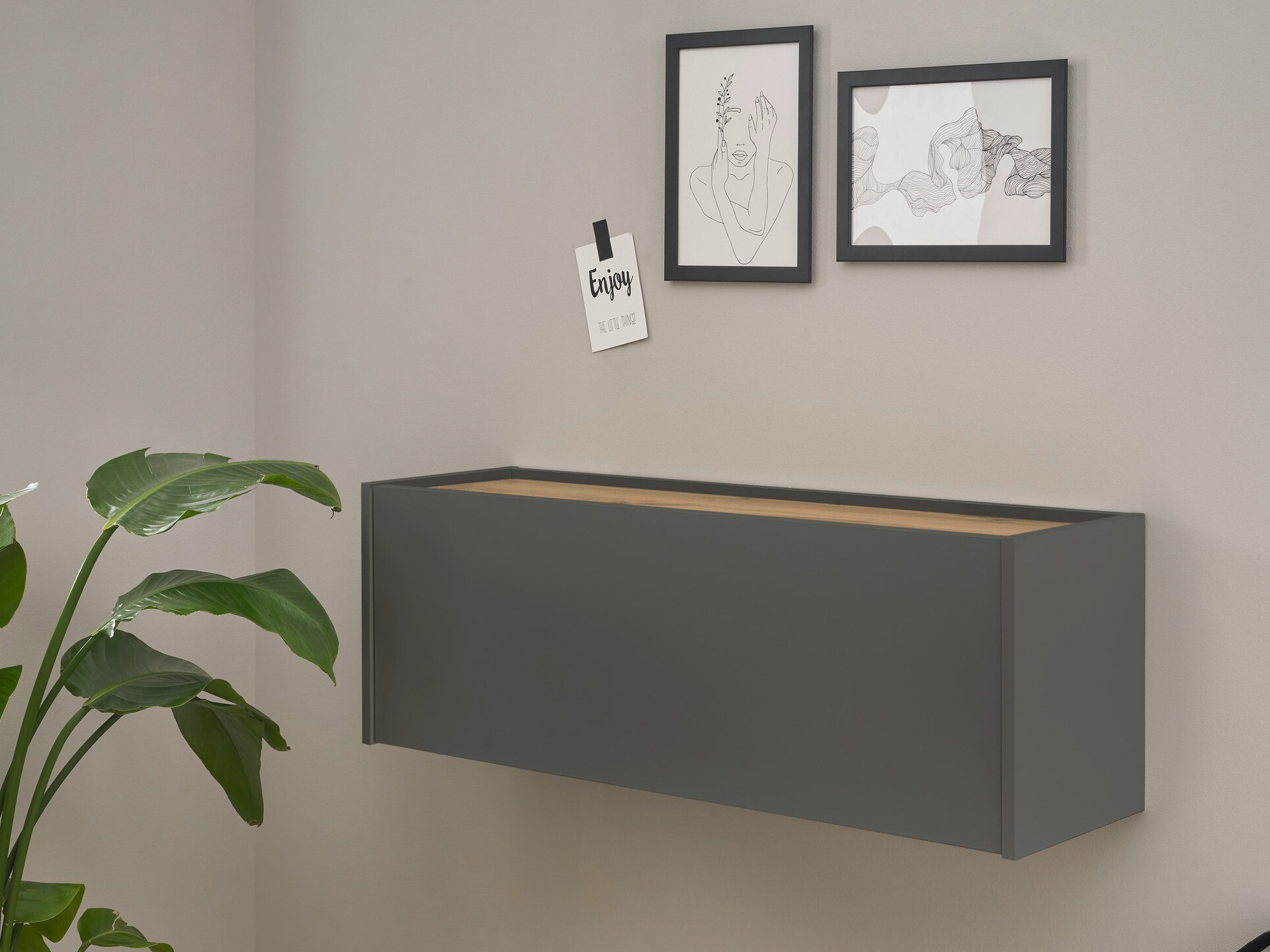 Pisalna miza Elbsori 107 (Antracit + Wotan hrast)