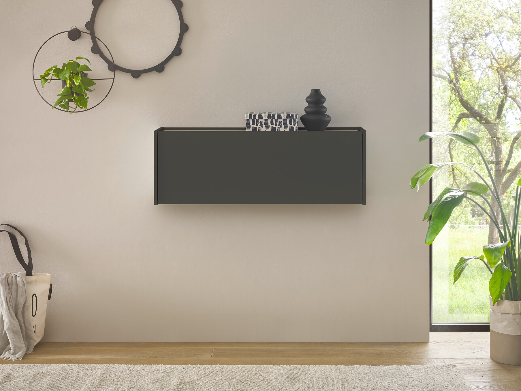 Pisalna miza Elbsori 107 (Antracit + Wotan hrast)