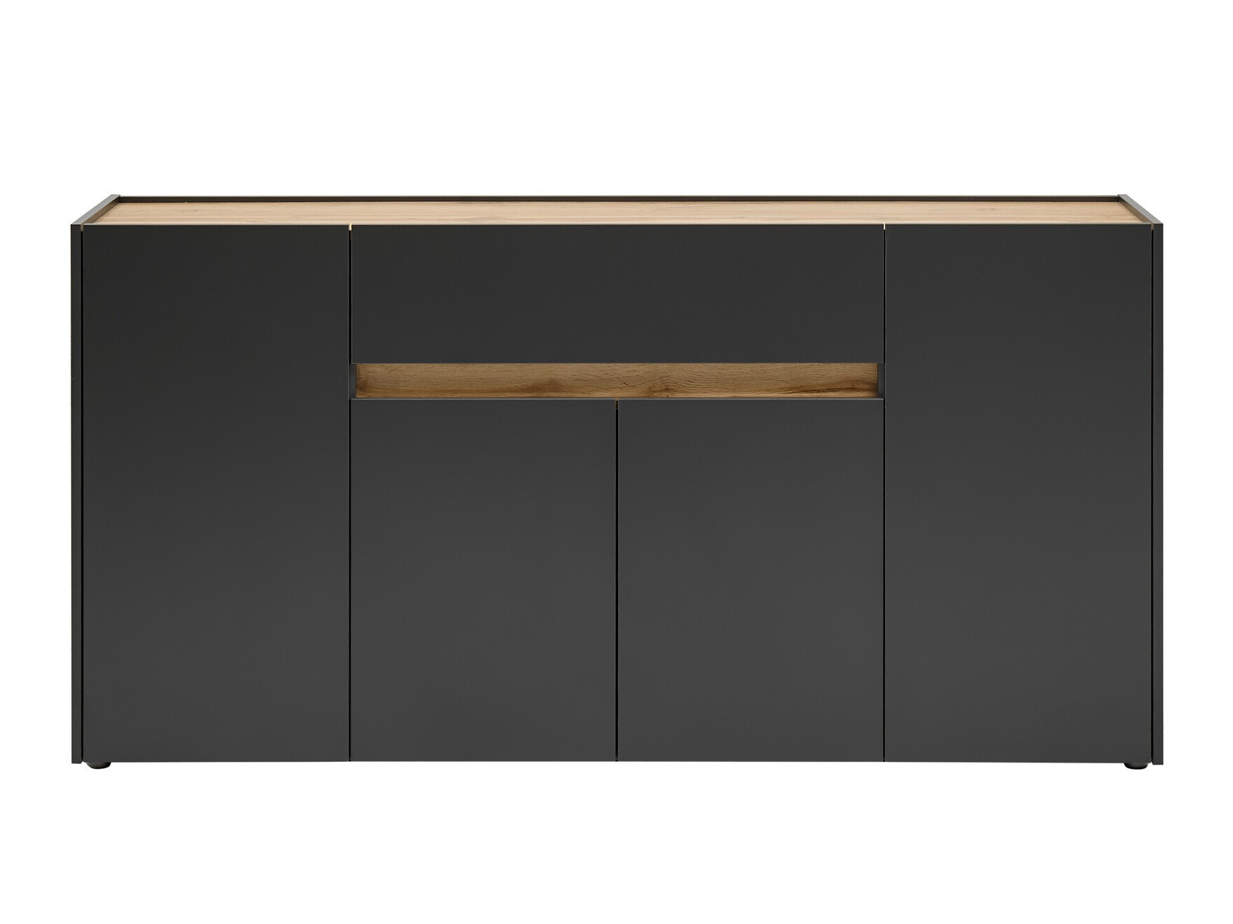 Komoda Elbsori 117 (Antracit + Wotan hrast)