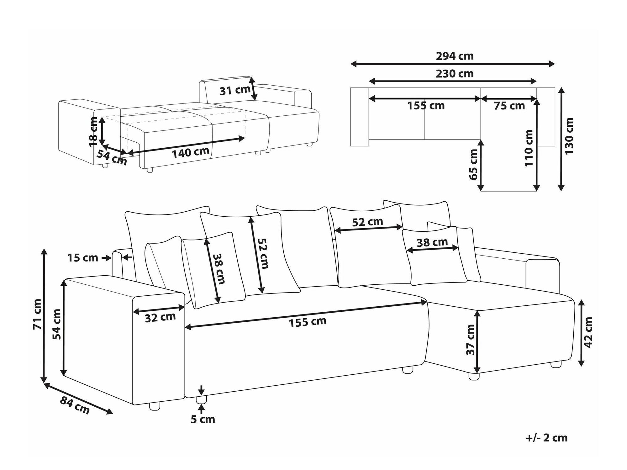 Kotna garnitura Berwyn 1801 (Krema)