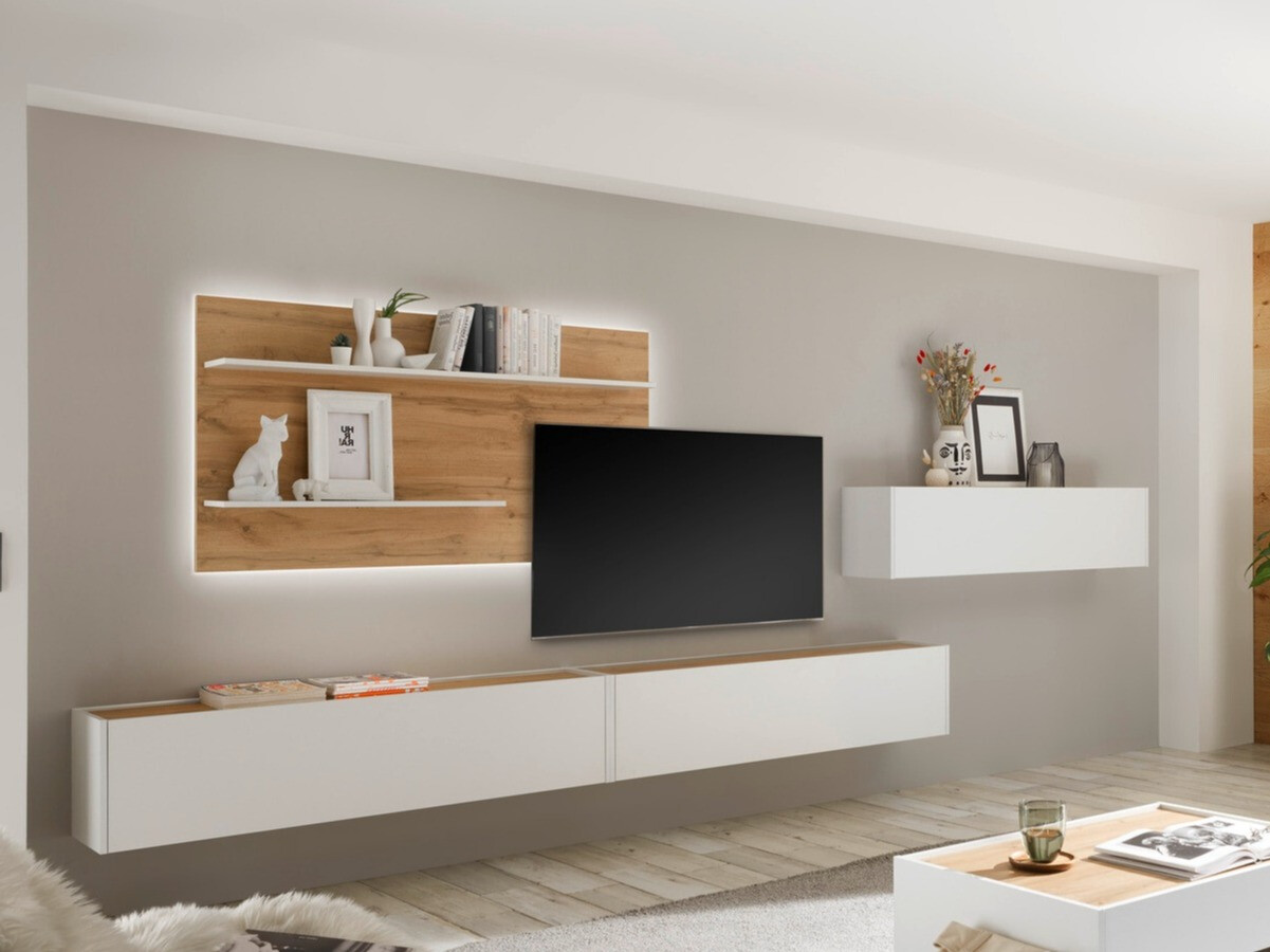 Dnevni prostor Elbsori 121 (Bela + Wotan hrast)