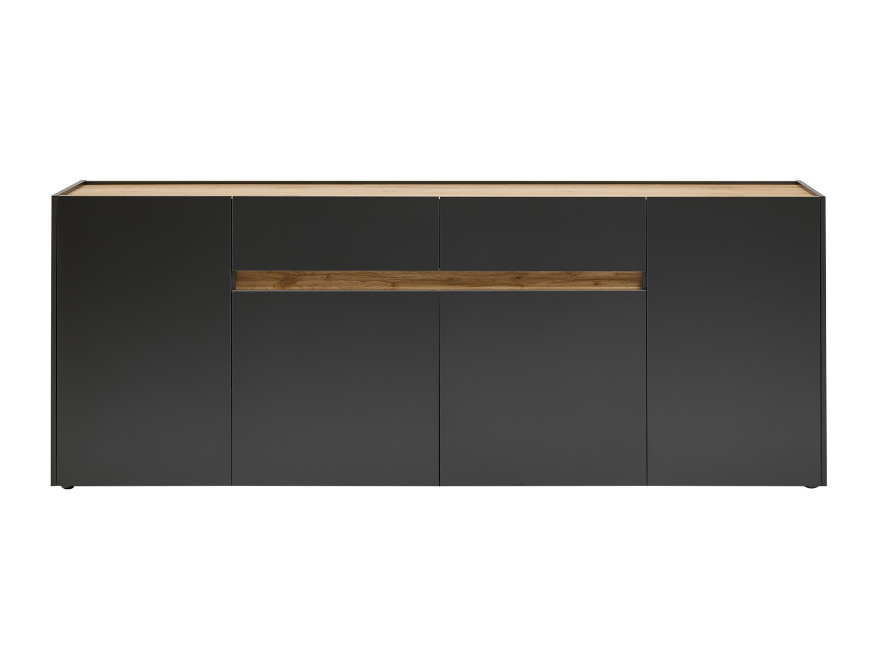 Komoda Elbsori 118 (Antracit + Wotan hrast)