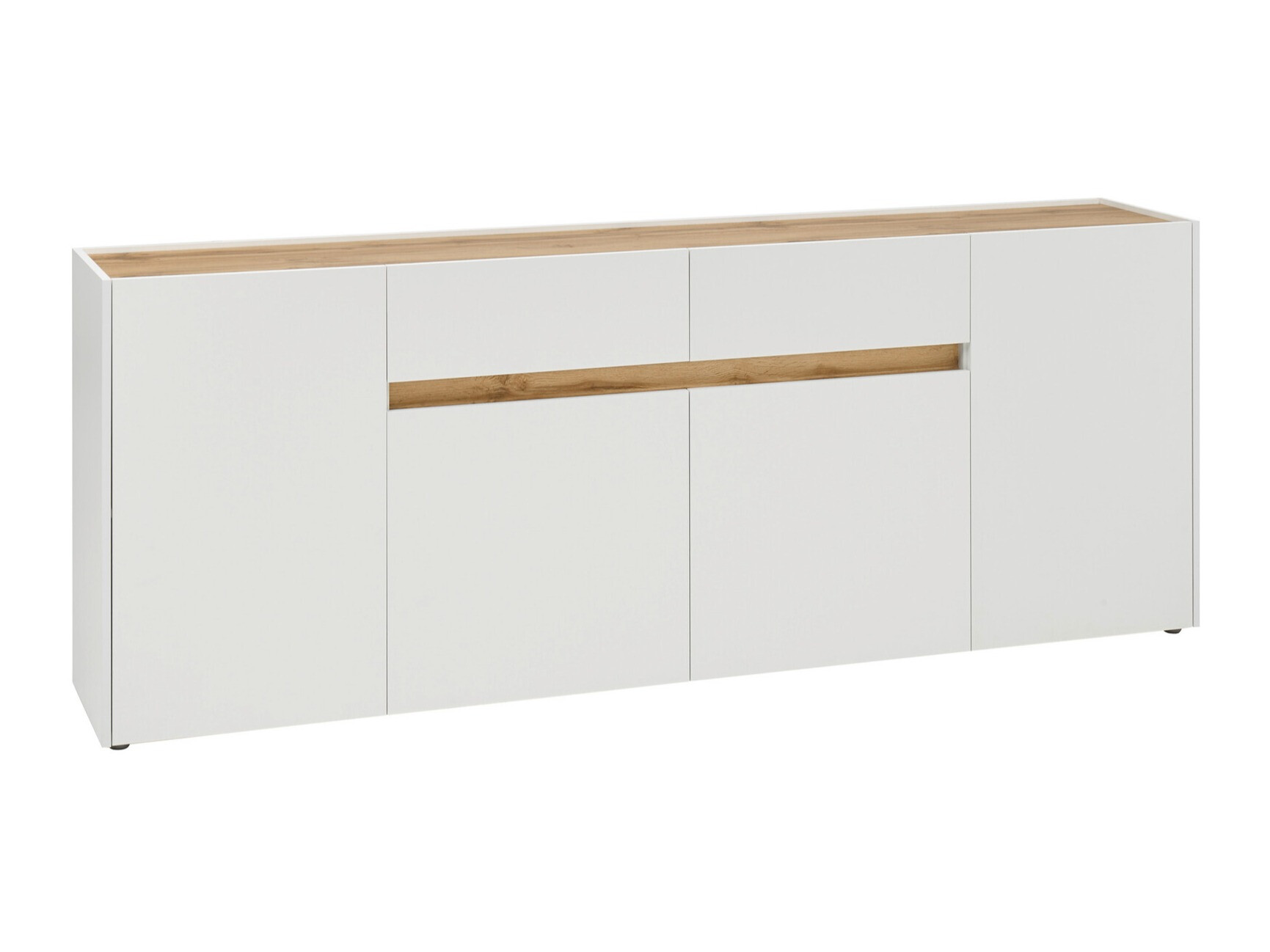 Komoda Elbsori 118 (Bela + Wotan hrast)