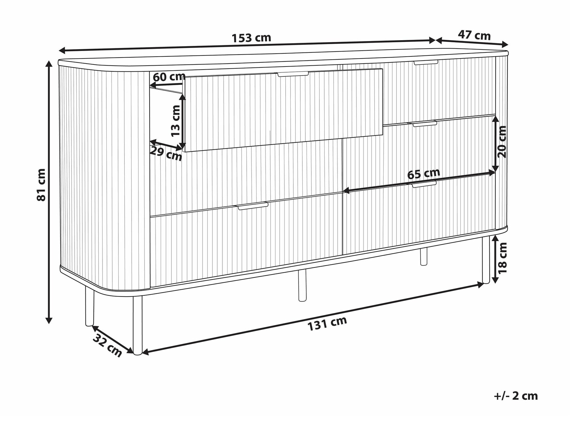 Komoda Fencalu 109 (Svetel les)