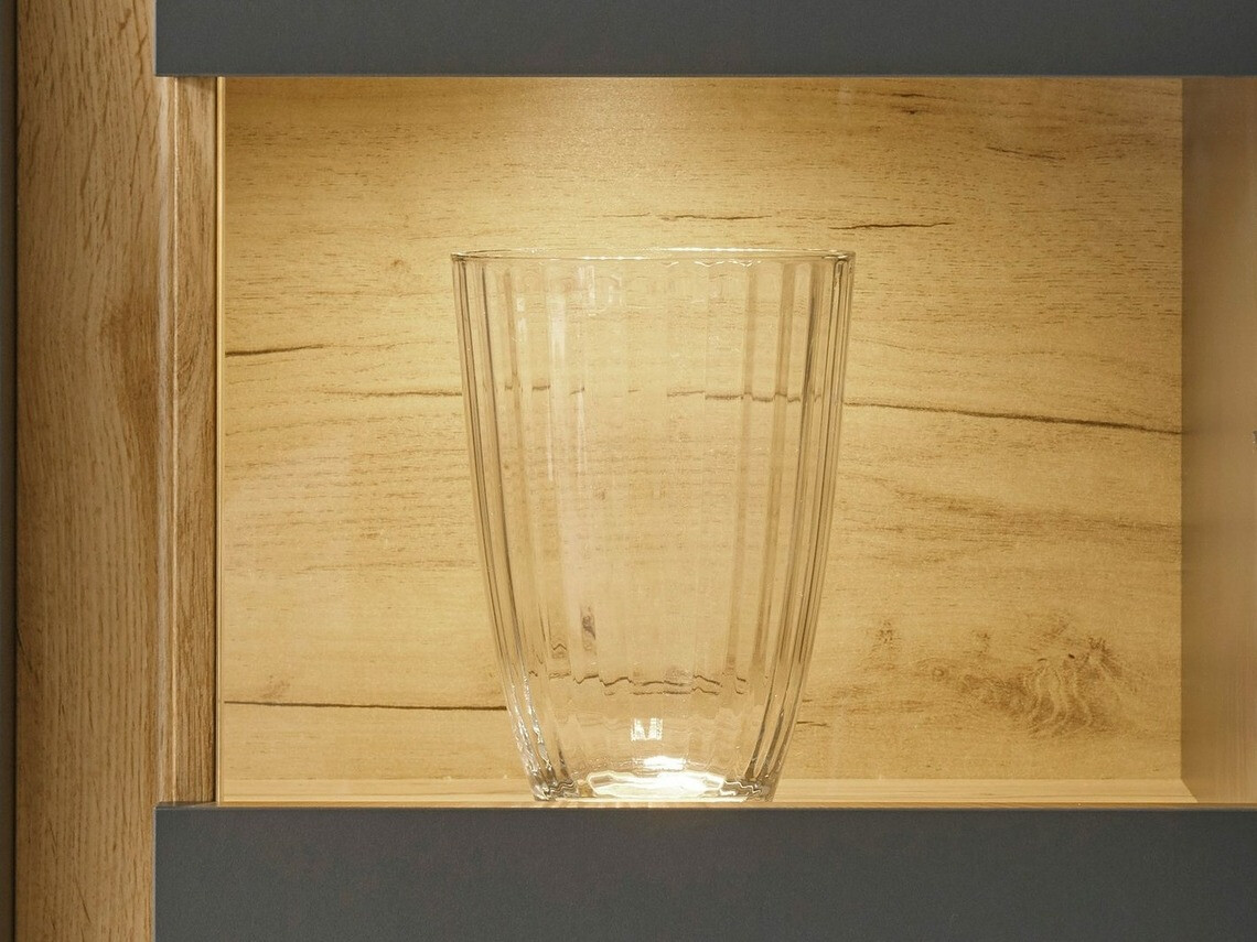 Komplet za dnevno sobo Elbsori 122 (Antracit + Wotan hrast)