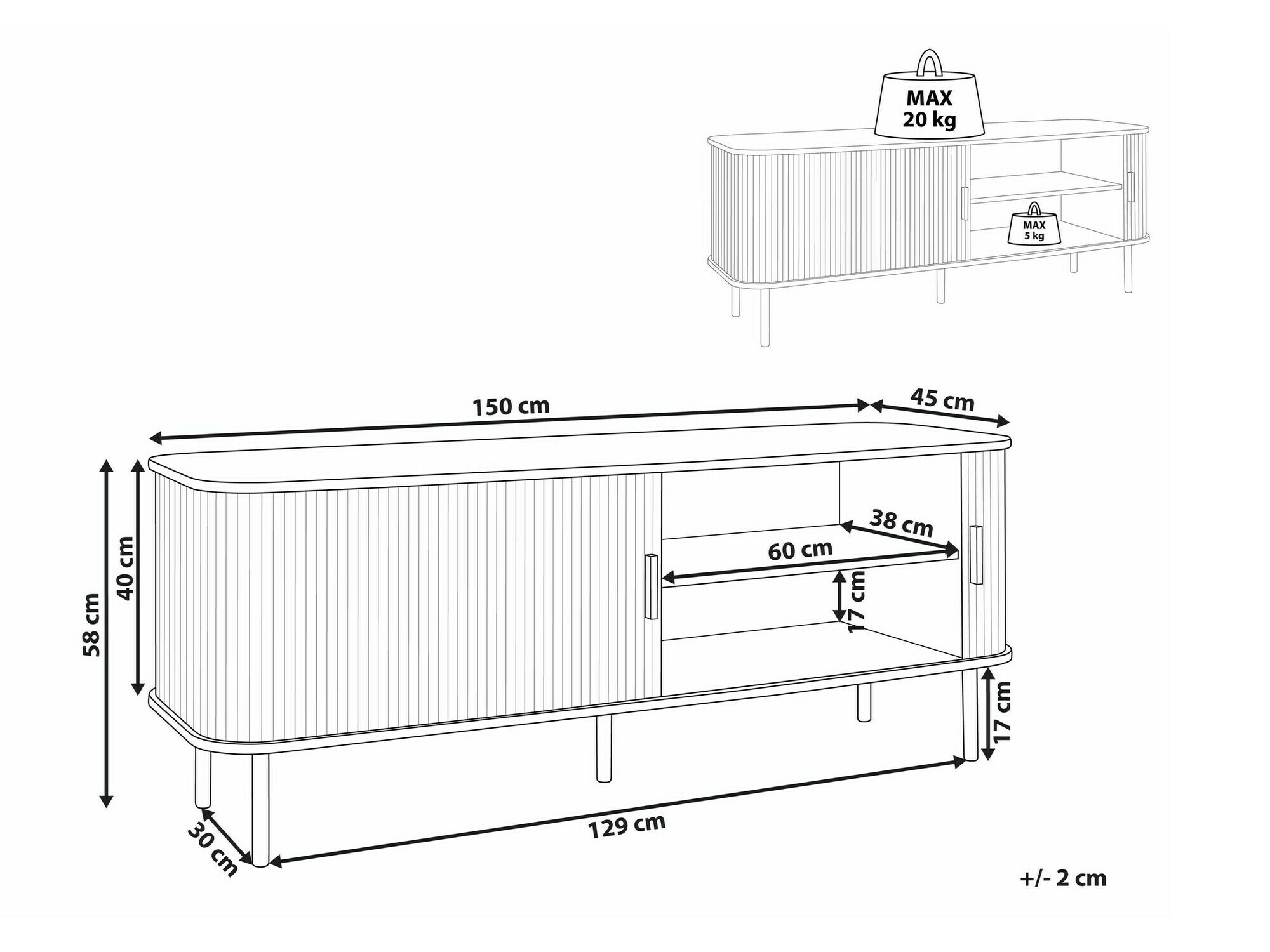 Komplet za dnevno sobo Fencalu 106