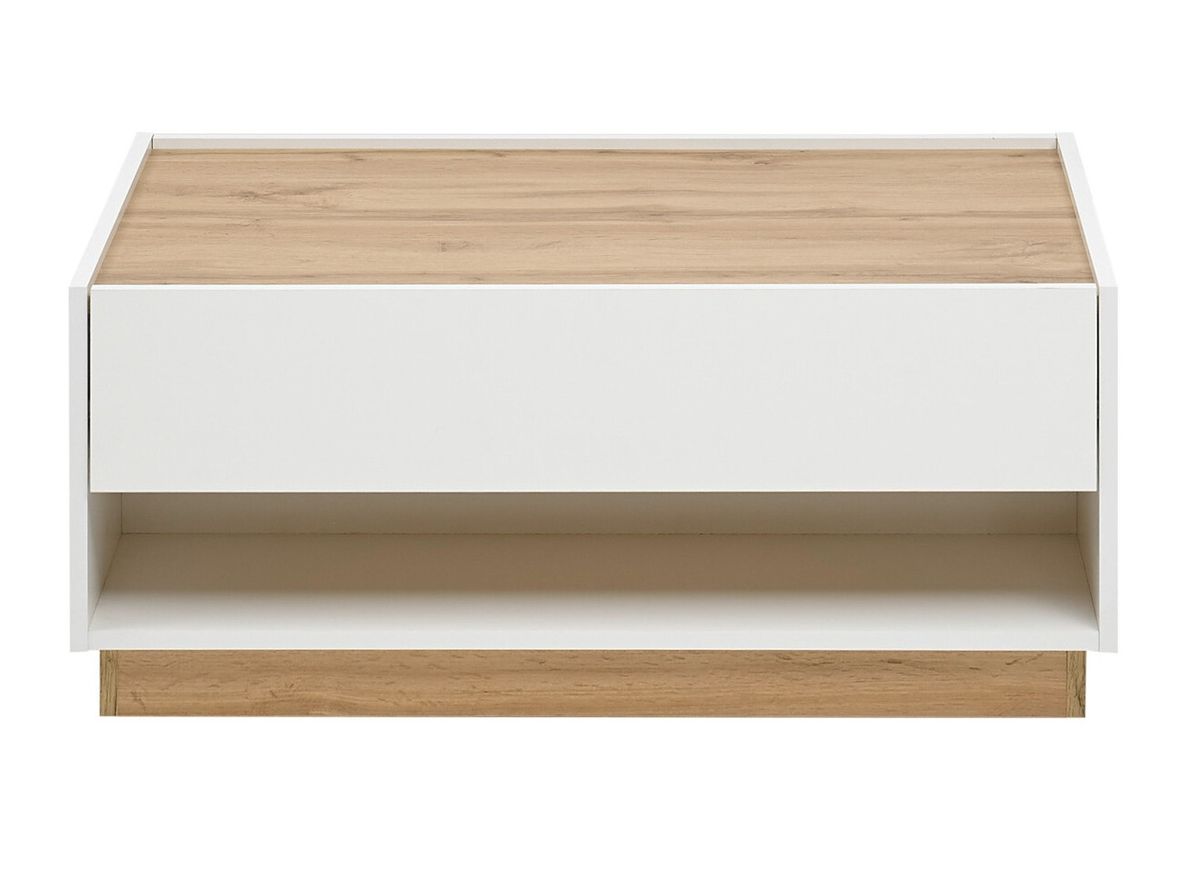 Klubska mizica Elbsori 123 (Bela + Wotan hrast)