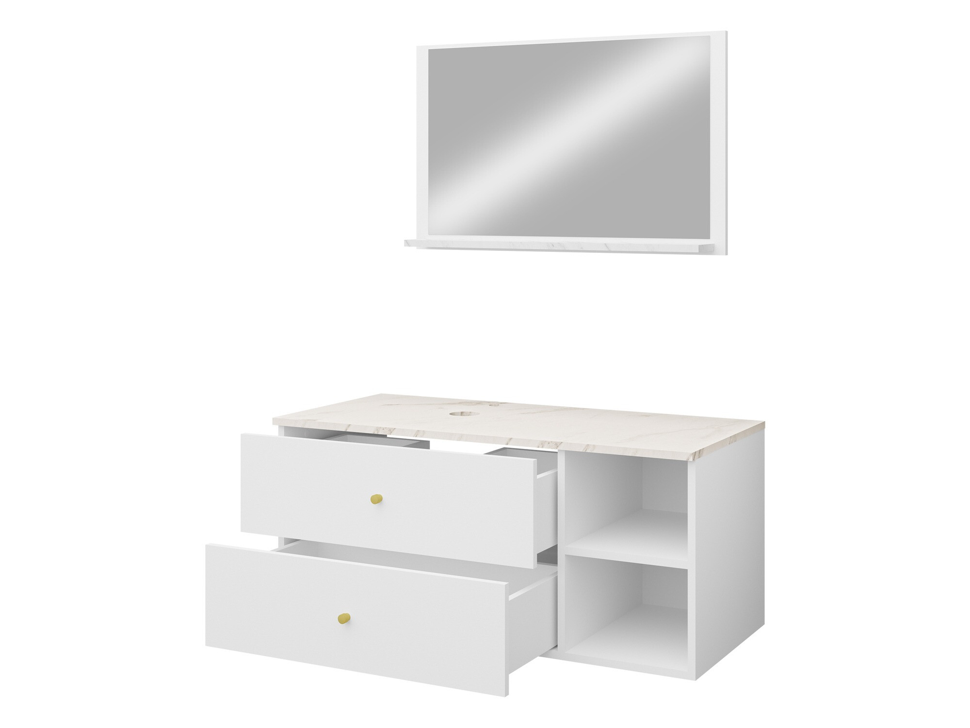 Kopalniški komplet Ophruvi 100 (Črna + Črni marmor)