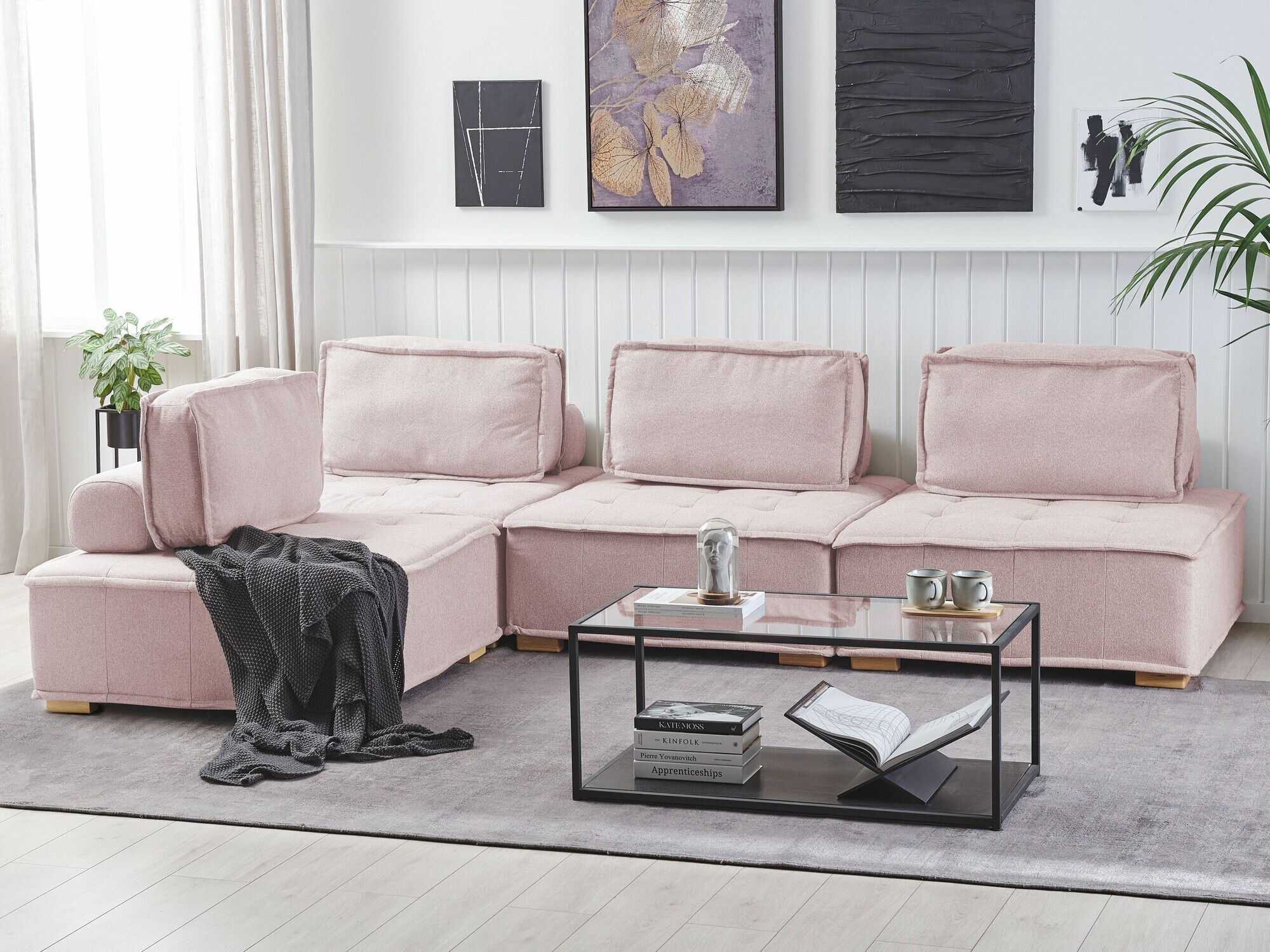 Modularni fotelj Berwyn 1806 (Roza)