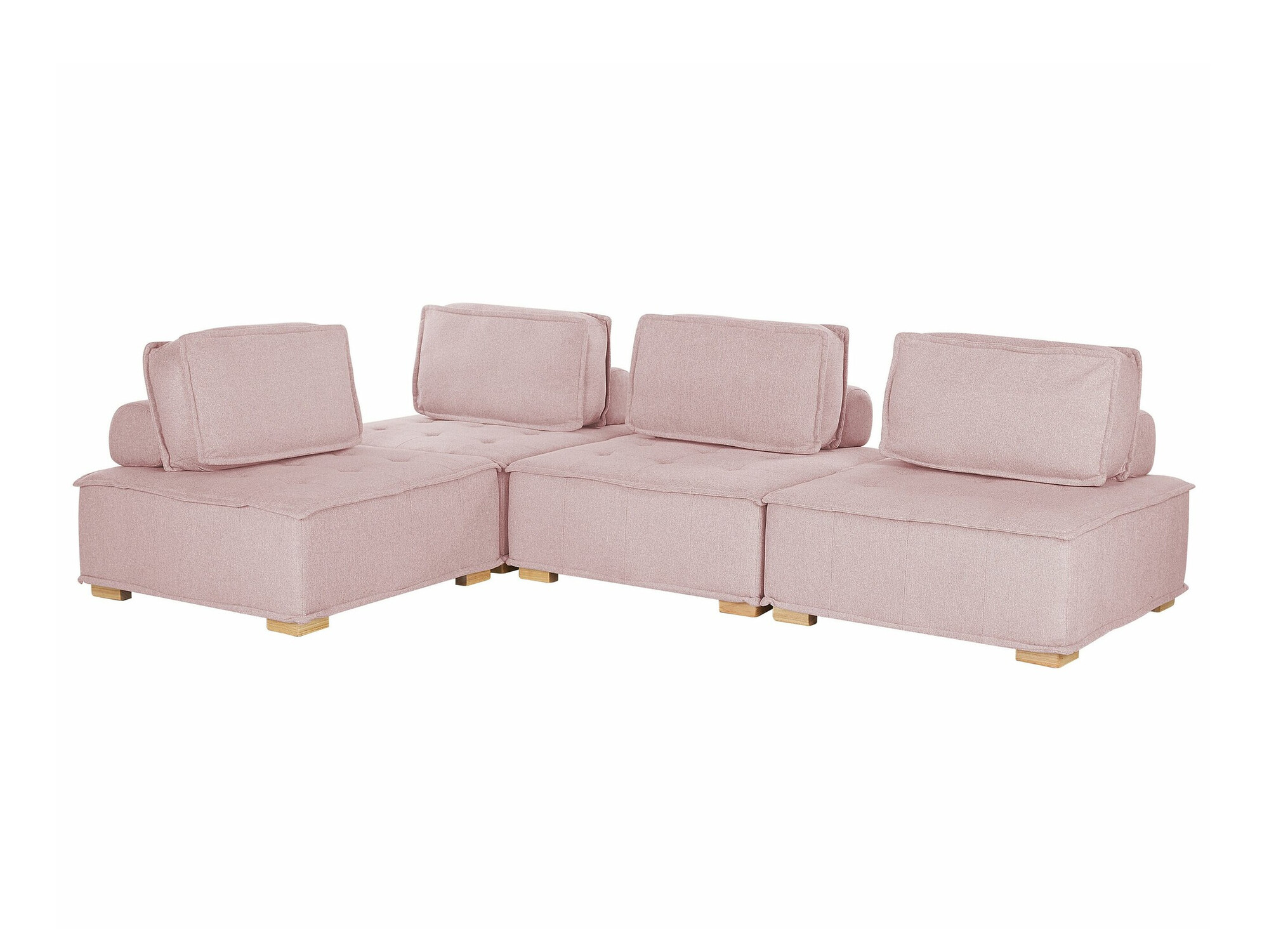 Modularna kotna sedežna garnitura Berwyn 1807 (Roza)