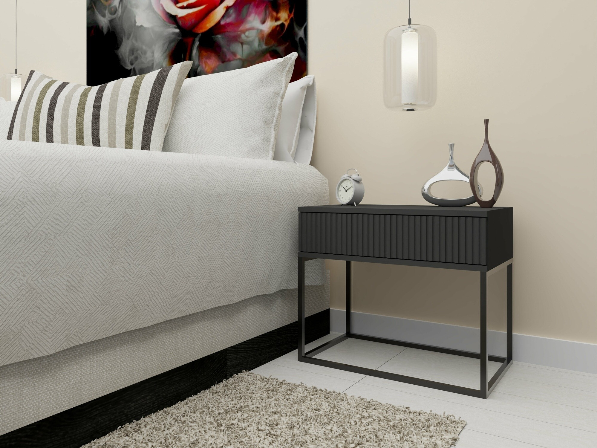 Nočna omarica Bristol 190 (Antracit)