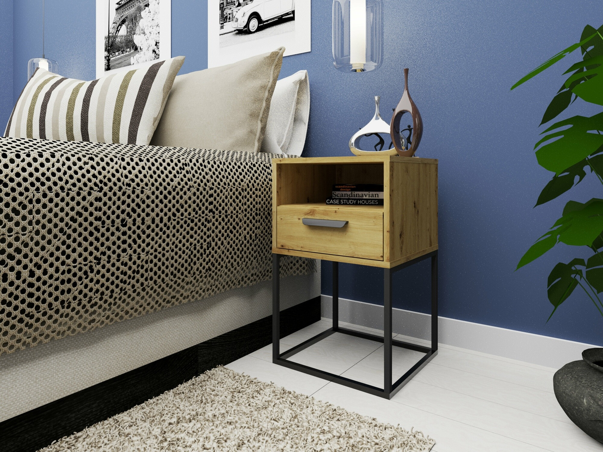 Nočna omarica Bristol 193 (Artisan hrast)