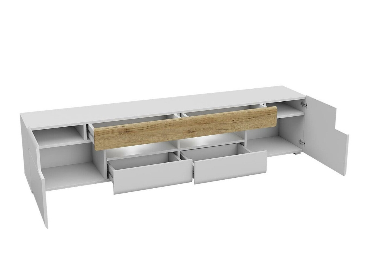 TV-omarica Torsone 113 (Antracit + Gloss antracit + Hrast Grandson)