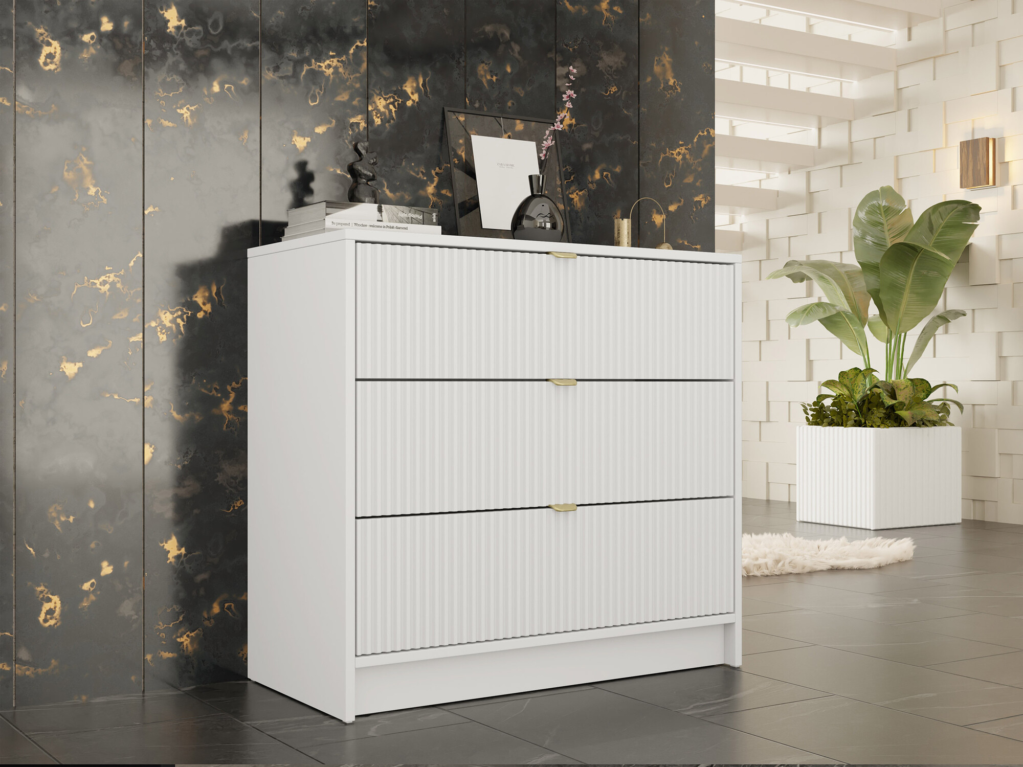 Komoda Comfivo Papilio I (Bela)