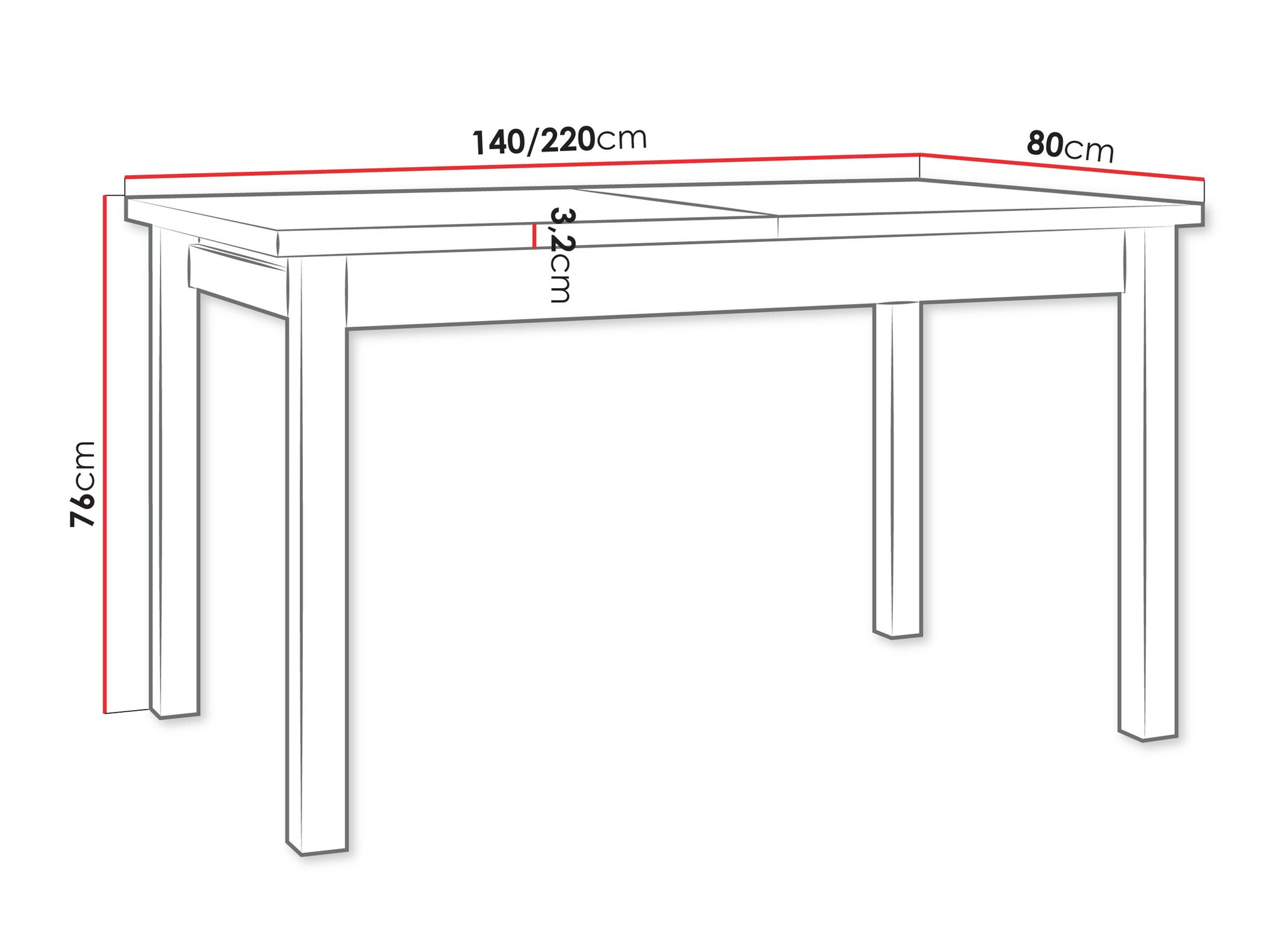 Miza Victorville 359 (Hrast Grandson + Bela)