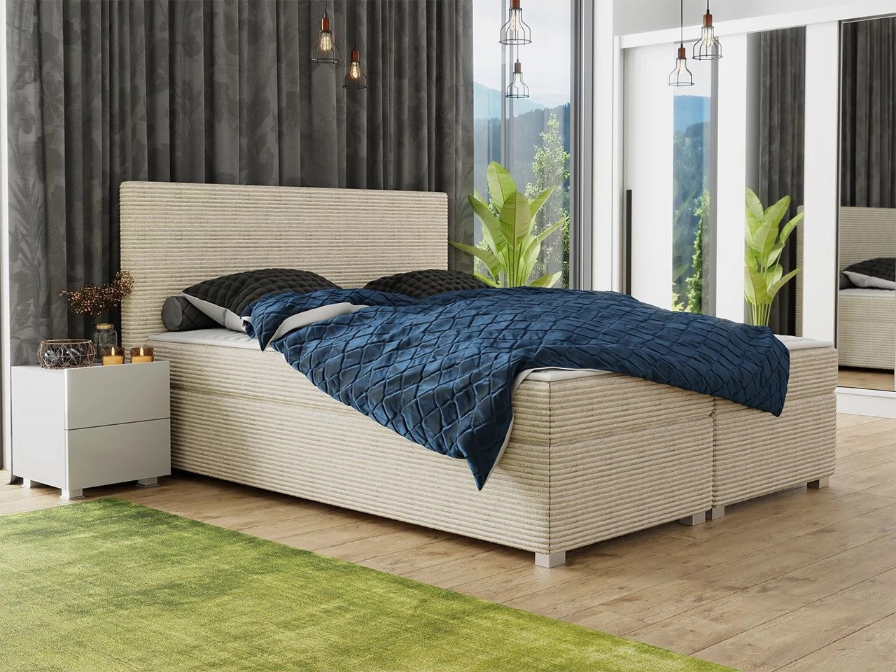 Boxspring postelja Memphis 137 (Poso 100)