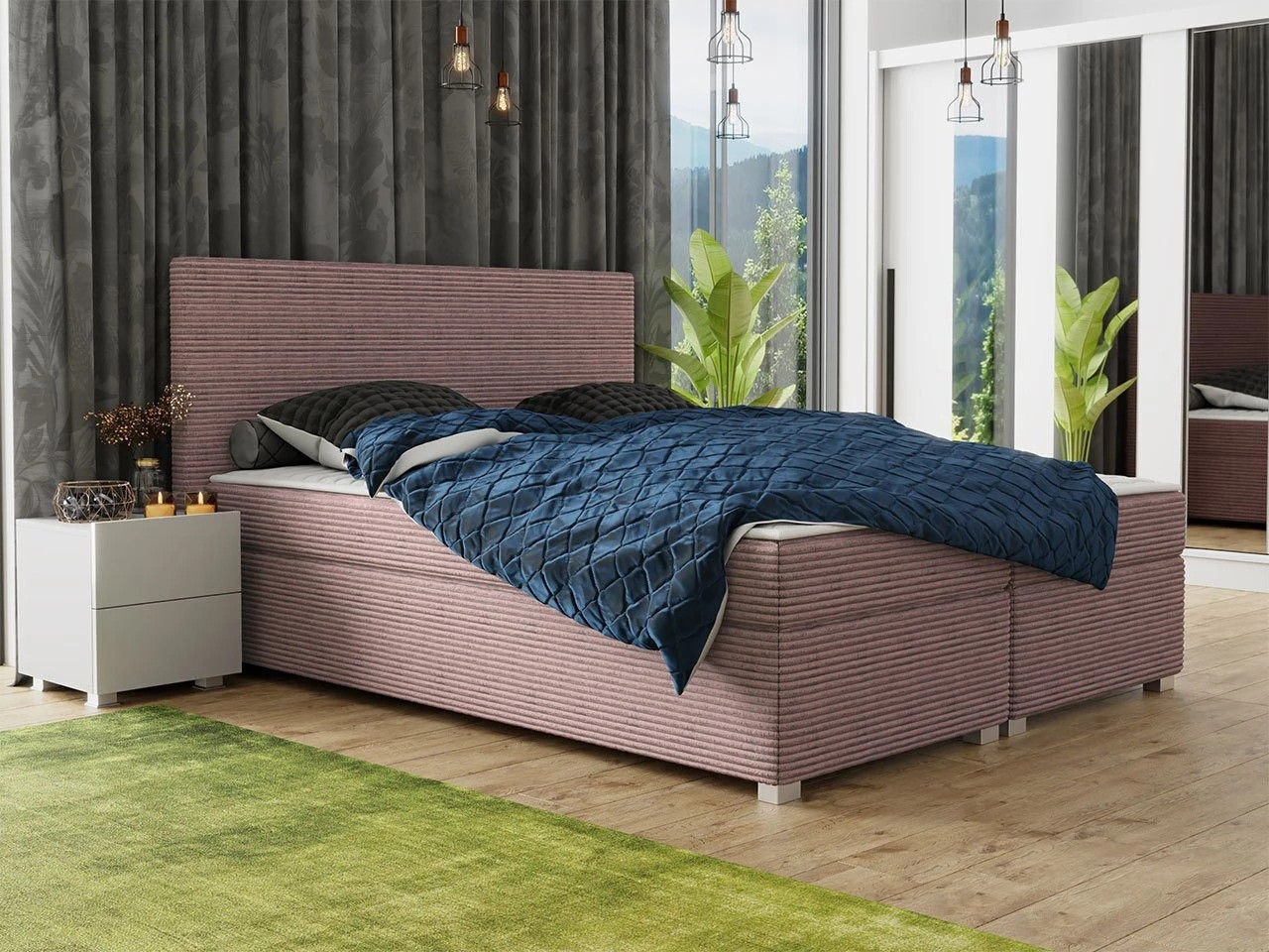 Boxspring postelja Memphis 137 (Poso 27)
