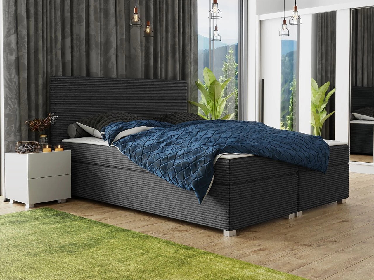 Boxspring postelja Memphis 137 (Poso 34)