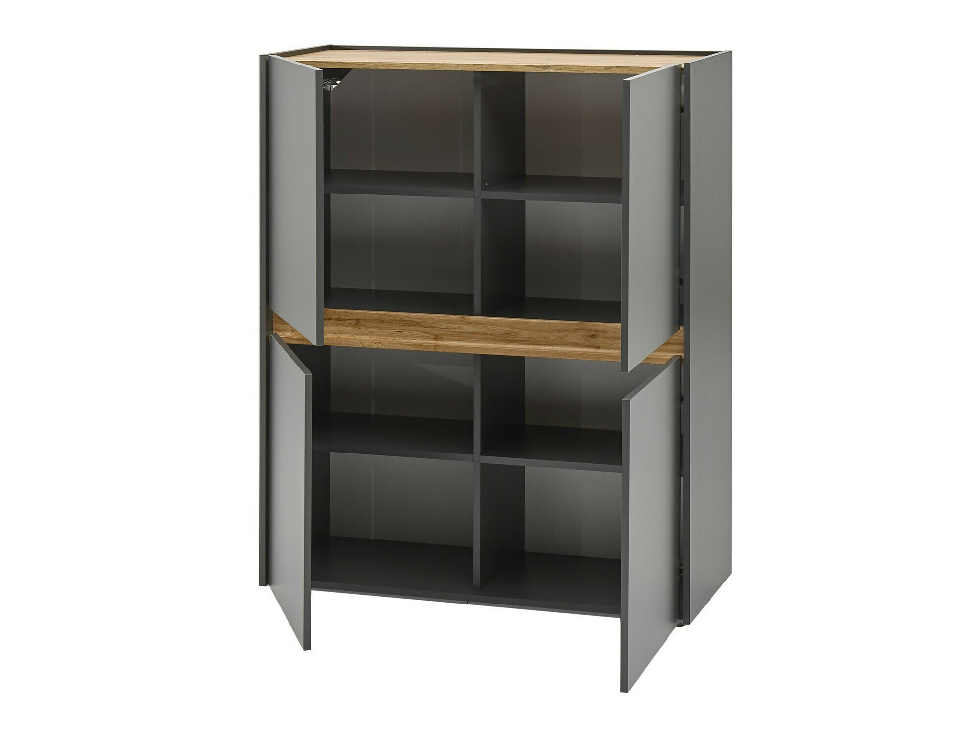 Komplet za dnevno sobo Elbsori 148 (Antracit + Wotan hrast)