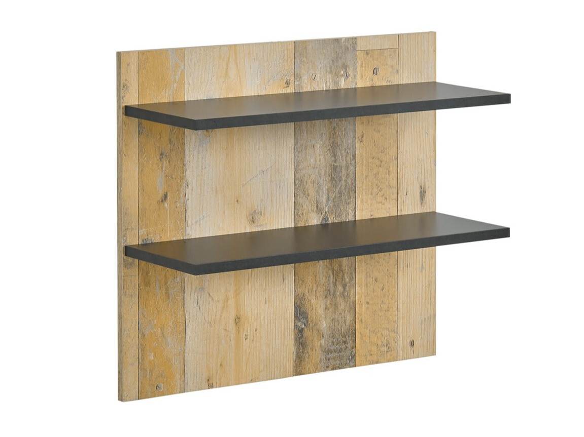 Stenska polica Cirtale 105 (Rustikalen les + Antracit)