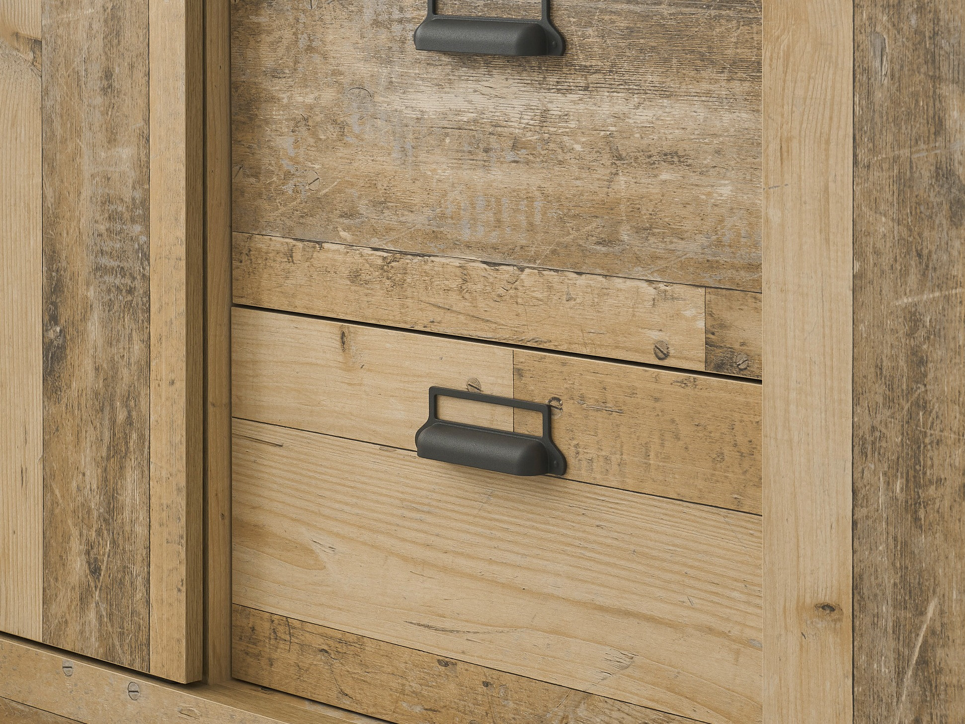 Garderobna omara Cirtale 107 (Antracit + Rustikalen les)