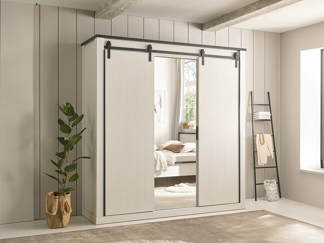 Garderobna omara Cirtale 108 (Antracit + Beljen bor)