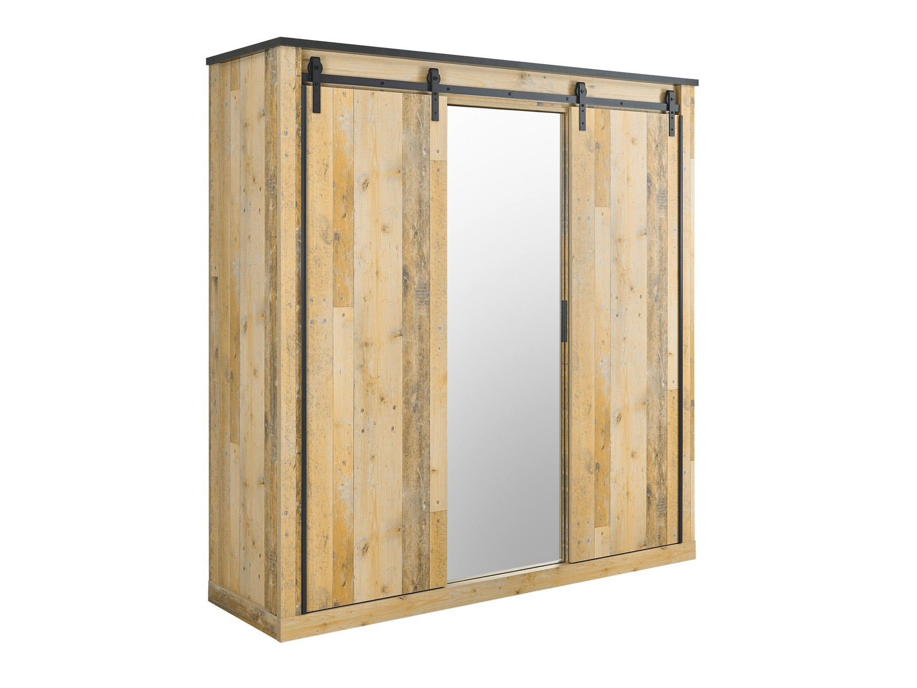 Garderobna omara Cirtale 108 (Antracit + Rustikalen les)